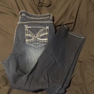 Straight leg jeans